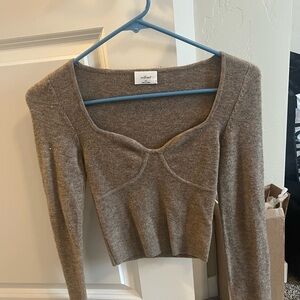 Wilfred Taupe Knit Top